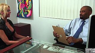 Job interview trailer with big black cock blowjob roleplay