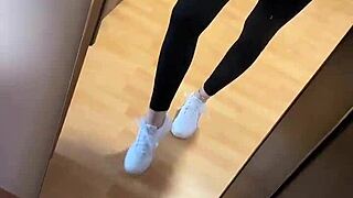 good morning barfoot feet fetish girl smelly socks