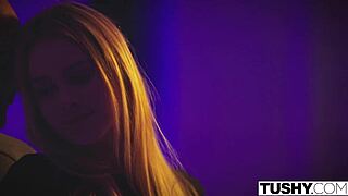 Tushy fiance begs to have her ass shared by couple