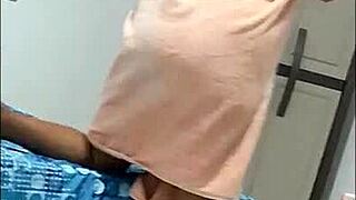 i recorded my stepsister changing clothes but she started masturbating 😏