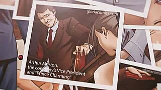 gloria uses her vibrating toy to win over the bad boss