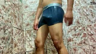 Novinho Shows Big Cock Under Delicious Underwear