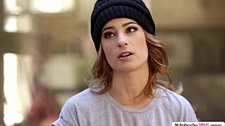 brunette babe fingering and facesitting horny teen 18+ neighbor 😘