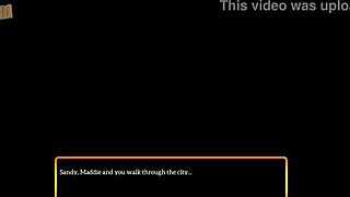 playing a fun game with my new family members