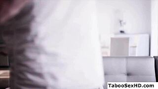 Old stepdad intensely fucks young stepdaughter in hardcore old and young scene