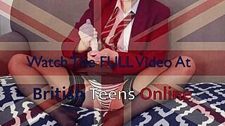 British student humiliates your small dick in femdom session.