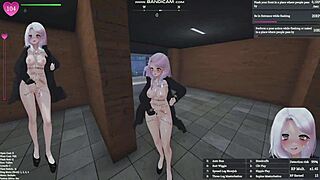 Manaka secretly flashes naked and masturbates in public apartment building