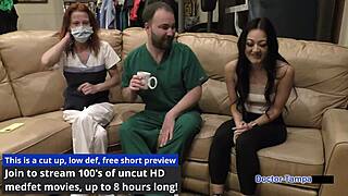 Dr. Tampa performs the procedure on Blaire Celeste.