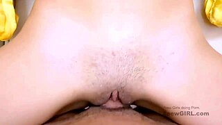 Look At This Shy Brunette Getting Fucked At Her Audition!