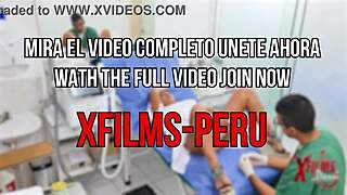 The doctor fucks the hot Peruvian MILF who loves cock.