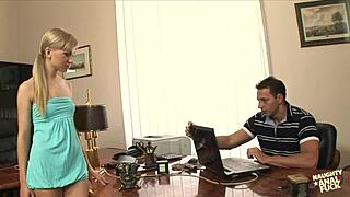 his throbbing dick penetrated her tight pussy, and their hardcore session was filled with wildness