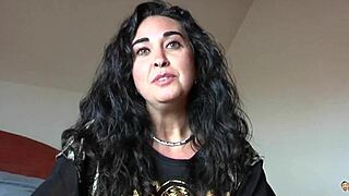 Lady on the street, slut in bed with big cock and cum facial!