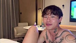 Watch This Hot Asian Guy Slowly Licking Pussy And Fucking With Passion!