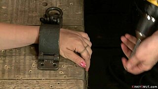 Lezdom toys redhead on device bondage 😈