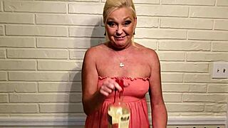 Golden shower cinema with Ms. Paris Rose flashing in public exhibitionist fetish!