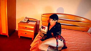 Shemale Private Life Dreams Of Men And Cums In Glass And Drinks His Sperm!