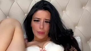 Amateur slut masturbates solo with orgasm 😈