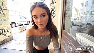 Tiny Brunette Hottie Liz Ocean Gets Creampied in POV