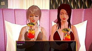 playing a fun game with my new family members