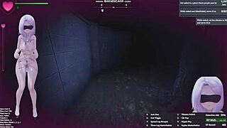 Manaka secretly flashes naked and masturbates in public apartment building