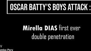 Skinny Brazilian Mirella Dias First Ever Double Anal Attempt