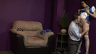 Tranny Gets Cock Sucked