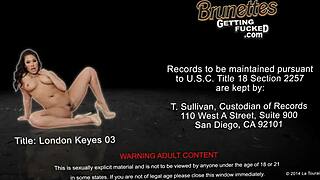 Brunette london keyes suck and ride a large cock