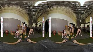 Kyler Quinn and Paige Owens tag team a gym stud