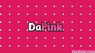 Innocent teen gags on big cock while choking and deepthroating on sofa during striptease