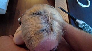 The Hotel Cleaning Lady Sucking Cock Of This Fat Pig