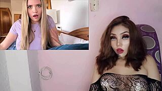 the perfect busty girlfriend invites her companion to share the bed