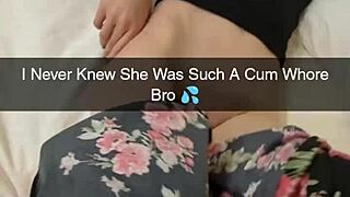 In a homemade snapchat interview, an ovulating cheating milf wife begs daddy to breed her while getting fucked rough in doggystyle and creampied.