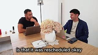 Horny MILF has hot threesome with two college students!