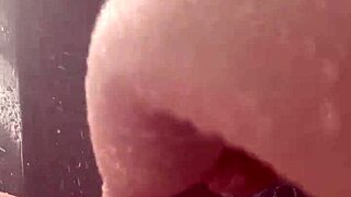 In a sunny los angeles shower, the aesthetic saudi-arabian teen amateur explores her body