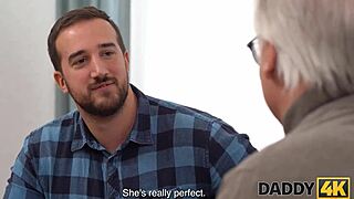 Blonde kleptomaniac seduces older man in taboo encounter