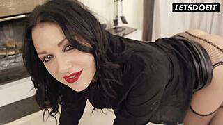 Jessica Lincoln Russian Brunette Gets Hard Dick In Her Perfect Ass - Letsdoeit