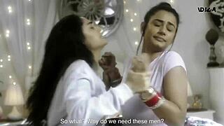 Indian lesbians engage in intense sexual encounters