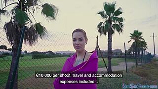 Inked latina pulled for PUBLIC SEX after BJ!