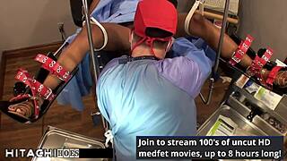 Lotus Lain, freshman, receives mandatory Hitachi orgasm from doctor in Tampa