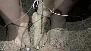 i cum on sexy feet toes