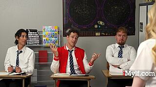 Sex Ed Teacher Alaina Taylor Takes Students' Failure Personally in Gangbang