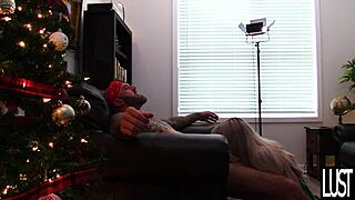 Big tit elf gets creampied by santa's son in reality milf fantasy