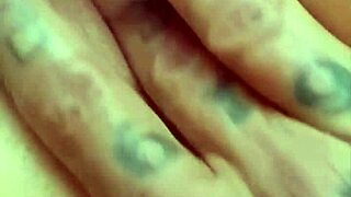 Teasing him with my ass he rips my leggings and fucks me with his fingers and cock