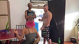 maloka fucks your wife bareback with big black cock