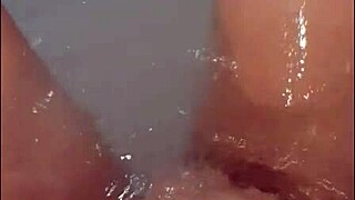 Pretty Woman Masturbates In A Hot Tub - Cumshot Bright And Loud - Watch To The End