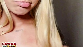 latina porn casting - brace face teen gets pussy stretched cum filled braces