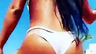 Want to see big boobs on hot vacations?