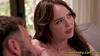 Lovely teen experiences intense pleasure sucking huge dick and riding hard with Lilly Bell