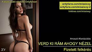 Hungarian beauty guides you through jerking off with seductive audio instructions