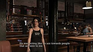 brunette ass in erotic game